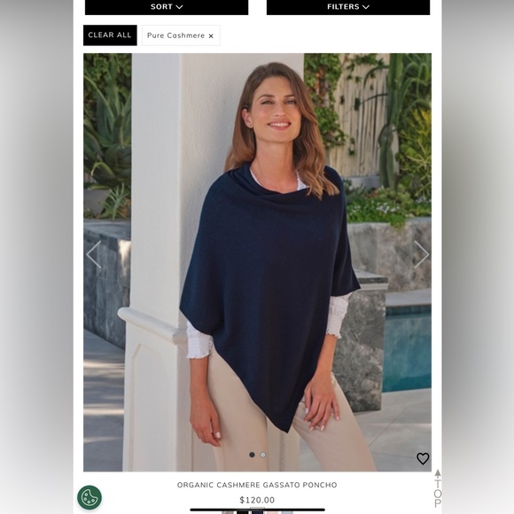 PURE Collection Cashmere Poncho (flaw) - Picture 2 of 8